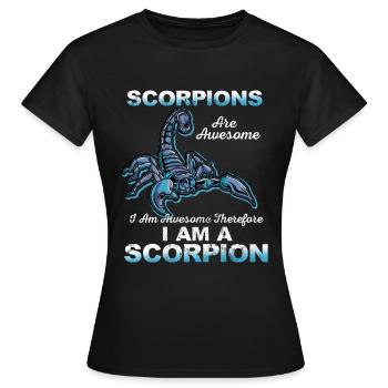 Scorpion - T-shirt Femme - noir - Devant - AI Model Female 172 dark (172cm)
