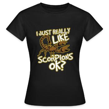 Scorpion - T-shirt Femme - noir - Devant - AI Model Female 172 dark (172cm)