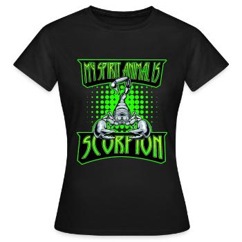 Scorpion - T-shirt Femme - noir - Devant - AI Model Female 172 dark (172cm)