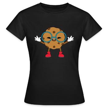 Nerd Biscuit - Women's T-Shirt - black - Front - AI Model Female 172 dark (172cm)