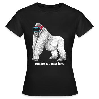 Virtual Reality VR Geschenk - Frauen T-Shirt - Schwarz - Vorne - AI Model Female 172 dark (172cm)
