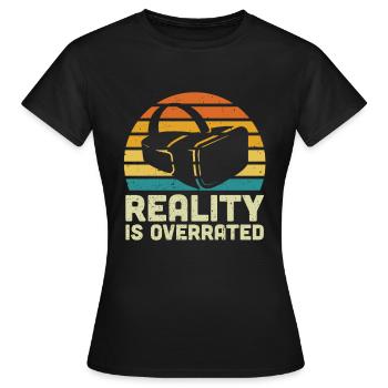 Cadeau VR de réalité virtuelle - T-shirt Femme - noir - Devant - AI Model Female 172 dark (172cm)