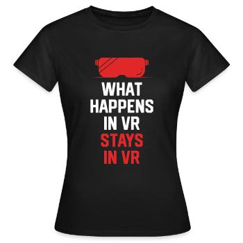 Cadeau VR de réalité virtuelle - T-shirt Femme - noir - Devant - AI Model Female 172 dark (172cm)