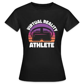 Virtual Reality VR Geschenk - Frauen T-Shirt - Schwarz - Vorne - AI Model Female 172 dark (172cm)