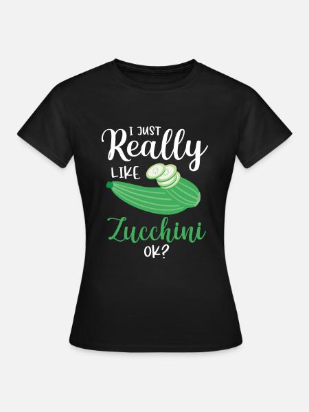 Zucchini - Frauen T-Shirt - Schwarz