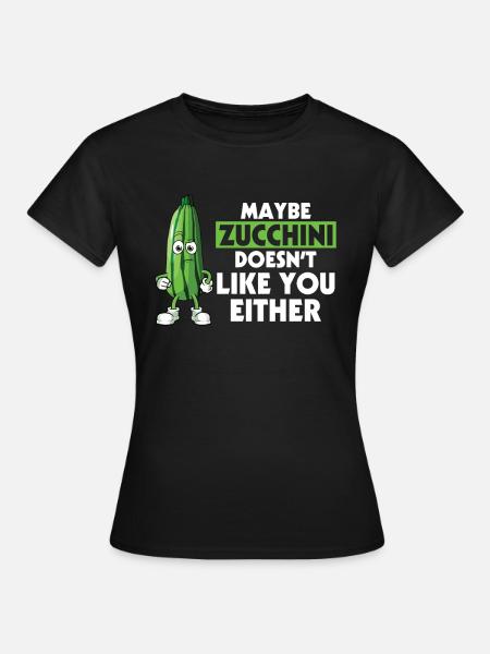 Zucchini - Frauen T-Shirt - Schwarz