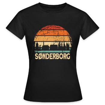 Canton de Sønderborg - T-shirt Femme - noir - Devant - AI Model Female 172 dark (172cm)