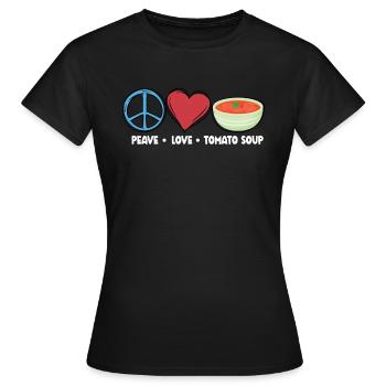 Soupe aux tomates - T-shirt Femme - noir - Devant - AI Model Female 172 dark (172cm)