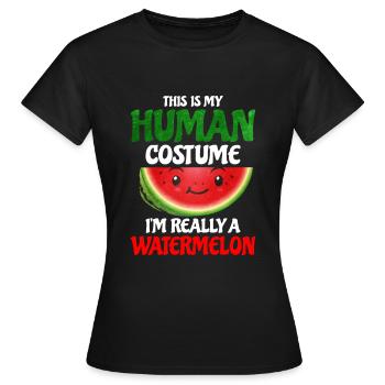 Watermelon - Women's T-Shirt - black - Front - AI Model Female 172 dark (172cm)