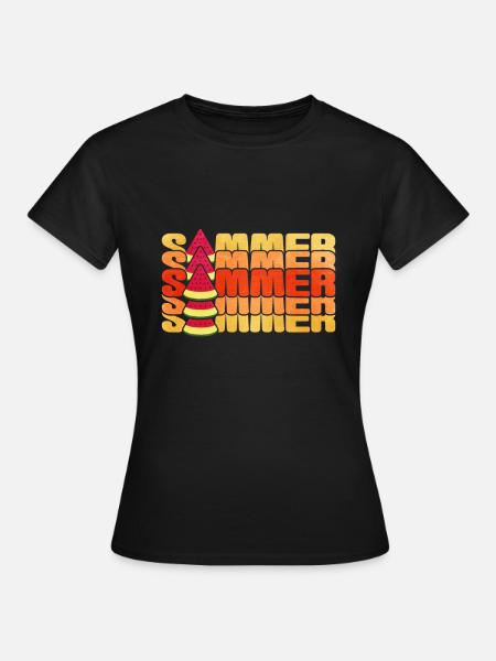 Wassermelone - Frauen T-Shirt - Schwarz