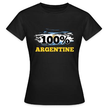 Argentina - Women's T-Shirt - black - Front - AI Model Female 172 dark (172cm)