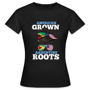 Argentina - Women's T-Shirt - black - Front - AI Model Female 172 dark (172cm)