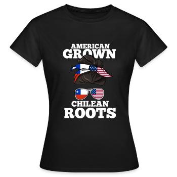 Chile - Frauen T-Shirt - Schwarz - Vorne - AI Model Female 172 dark (172cm)