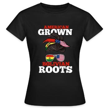 Bolivien - Frauen T-Shirt - Schwarz - Vorne - AI Model Female 172 dark (172cm)