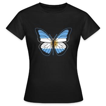Argentina - Women's T-Shirt - black - Front - AI Model Female 172 dark (172cm)