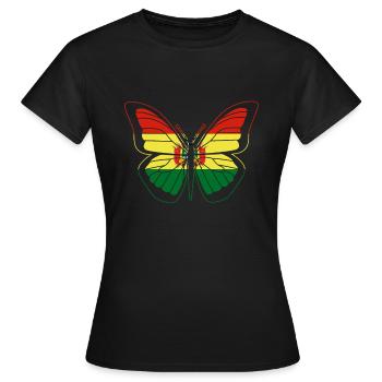 Bolivien - Frauen T-Shirt - Schwarz - Vorne - AI Model Female 172 dark (172cm)
