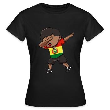 Bolivien - Frauen T-Shirt - Schwarz - Vorne - AI Model Female 172 dark (172cm)