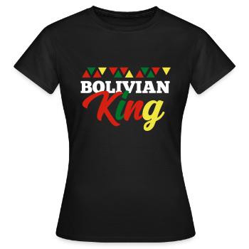 Bolivien - Frauen T-Shirt - Schwarz - Vorne - AI Model Female 172 dark (172cm)