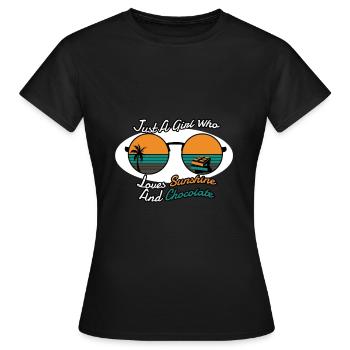 Chocolate - Women's T-Shirt - black - Front - AI Model Female 172 dark (172cm)