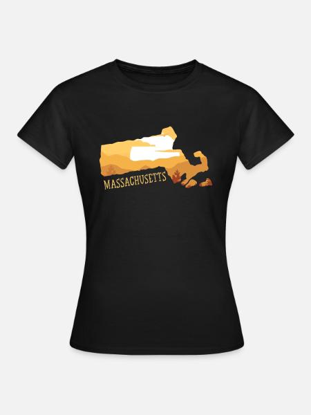 Massachusetts - Frauen T-Shirt - Schwarz