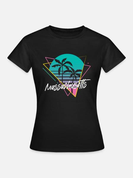 Massachusetts - Frauen T-Shirt - Schwarz