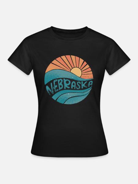 Nebraska - Frauen T-Shirt - Schwarz