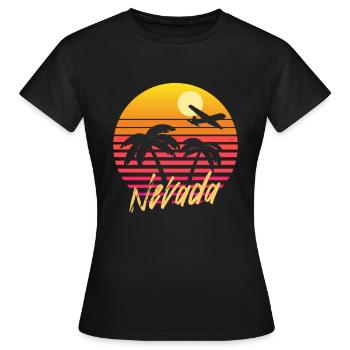 Nevada - Frauen T-Shirt - Schwarz - Vorne - AI Model Female 172 dark (172cm)