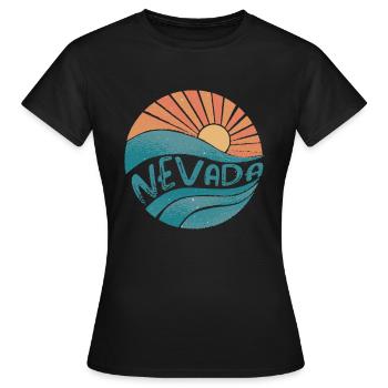 Nevada - Frauen T-Shirt - Schwarz - Vorne - AI Model Female 172 dark (172cm)