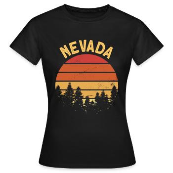 Nevada - Frauen T-Shirt - Schwarz - Vorne - AI Model Female 172 dark (172cm)