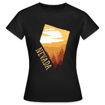 Nevada - Frauen T-Shirt - Schwarz - Vorne - AI Model Female 172 dark (172cm)