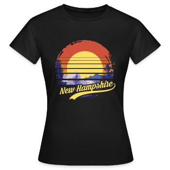 New Hampshire - T-shirt Femme - noir - Devant - AI Model Female 172 dark (172cm)