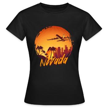 Nevada - Frauen T-Shirt - Schwarz - Vorne - AI Model Female 172 dark (172cm)