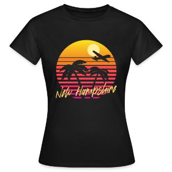 New Hampshire - T-shirt Femme - noir - Devant - AI Model Female 172 dark (172cm)
