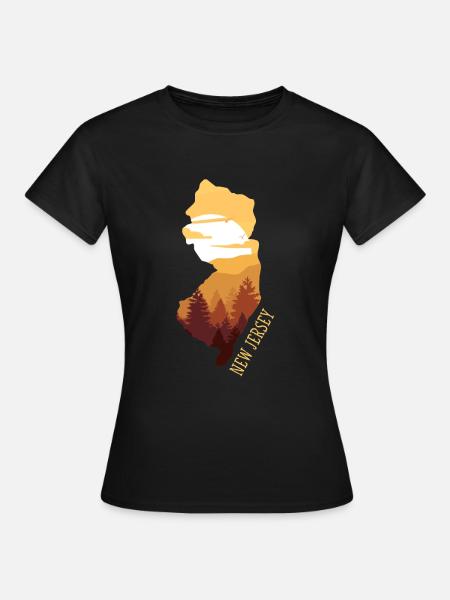 New Jersey - Frauen T-Shirt - Schwarz