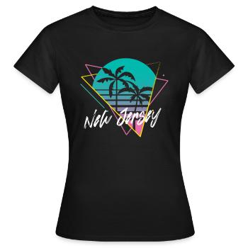 New Jersey - Frauen T-Shirt - Schwarz - Vorne - AI Model Female 172 dark (172cm)