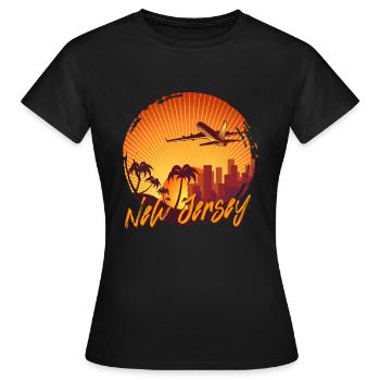 New Jersey - Frauen T-Shirt - Schwarz - Vorne - AI Model Female 172 dark (172cm)