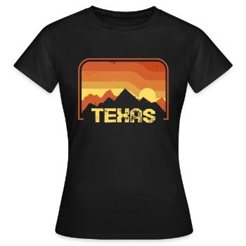 Texas - T-shirt Femme - noir - Devant - AI Model Female 172 dark (172cm)