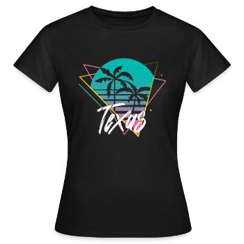 Texas - T-shirt Femme - noir - Devant - AI Model Female 172 dark (172cm)