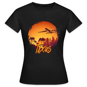 Texas - Frauen T-Shirt - Schwarz - Vorne - AI Model Female 172 dark (172cm)