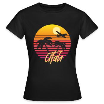 Utah - Frauen T-Shirt - Schwarz - Vorne - AI Model Female 172 dark (172cm)