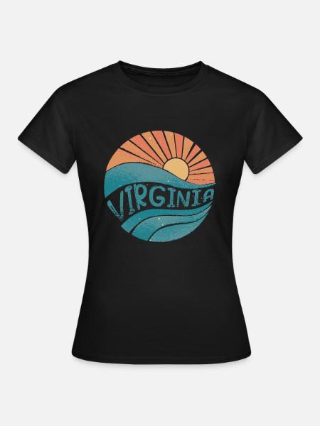 Virginia - Frauen T-Shirt - Schwarz