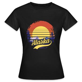 Alaska - Women's T-Shirt - black - Front - AI Model Female 172 dark (172cm)