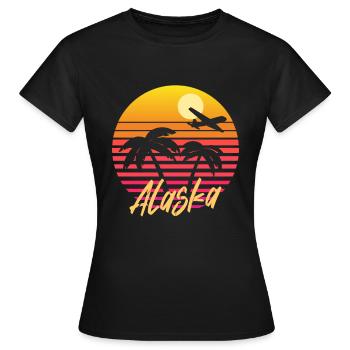 Alaska - Women's T-Shirt - black - Front - AI Model Female 172 dark (172cm)