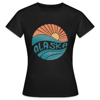 Alaska - Women's T-Shirt - black - Front - AI Model Female 172 dark (172cm)