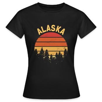Alaska - Women's T-Shirt - black - Front - AI Model Female 172 dark (172cm)
