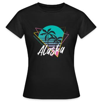 Alaska - Women's T-Shirt - black - Front - AI Model Female 172 dark (172cm)