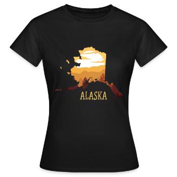 Alaska - Women's T-Shirt - black - Front - AI Model Female 172 dark (172cm)