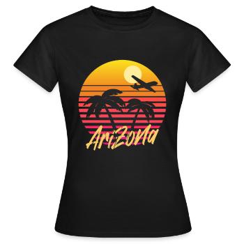 arizona - Frauen T-Shirt - Schwarz - Vorne - AI Model Female 172 dark (172cm)