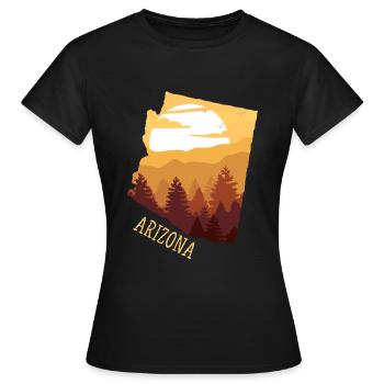 Arizona - T-shirt Femme - noir - Devant - AI Model Female 172 dark (172cm)