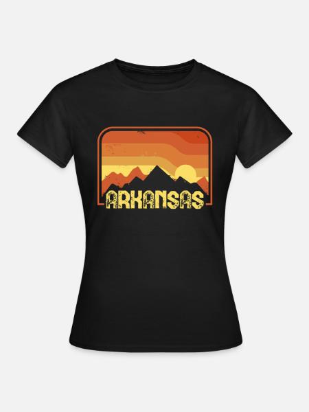 arkansas - Frauen T-Shirt - Schwarz